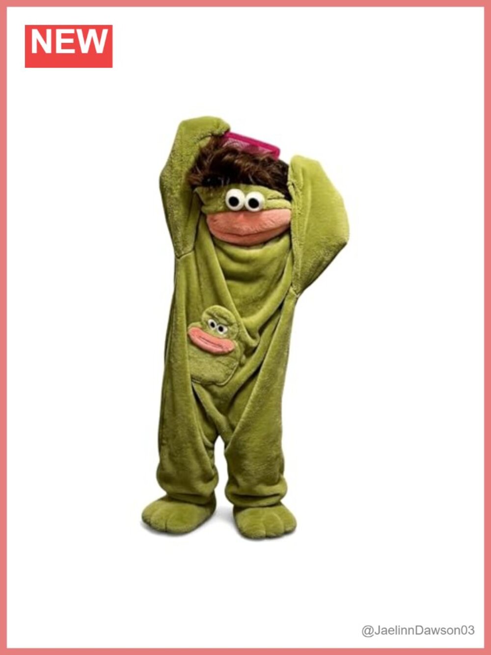 Adult Monster Onesie Big Mouth Costume Pajamas 100% Cotton